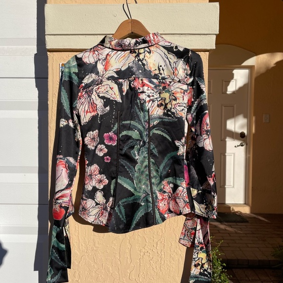 Just Cavalli Floral Button Up Shirt - Picture 9 of 14